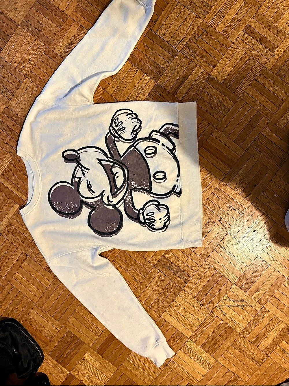 Disney Mickey Mouse Graphic Sweatshirt in White